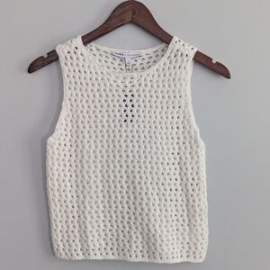 NEW Women's Express X Olivia Culpio Small White Sweater Tank